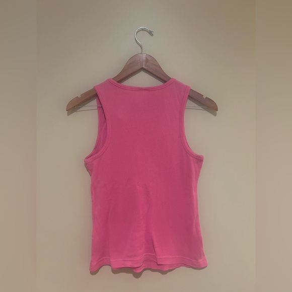 Y2K GUESS Fuchsia Tank Top with Logo - Picture 2 of 3